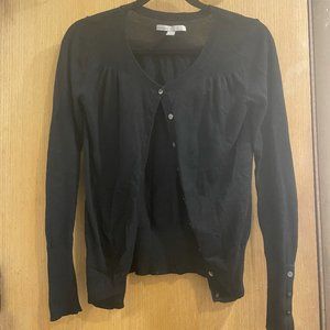 Old Navy Black Button-Up Sweater